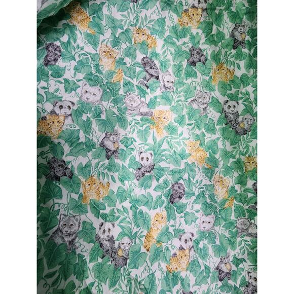 Babies Of The Wild Hancock Crafts Vintage Quilt Baby Blanket Panel 45" W x 34" L - Picture 3 of 4